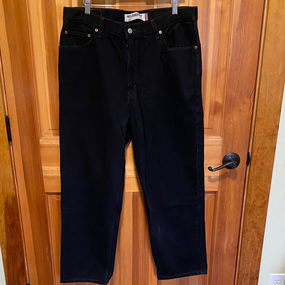 Levi's Black Relaxed Fit Denim